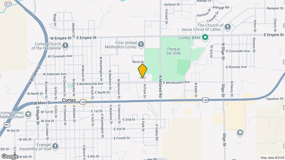 201 N Park St Map and Location Details