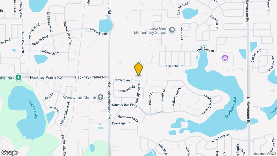 8184 Cloverglen Cir Map and Location Details