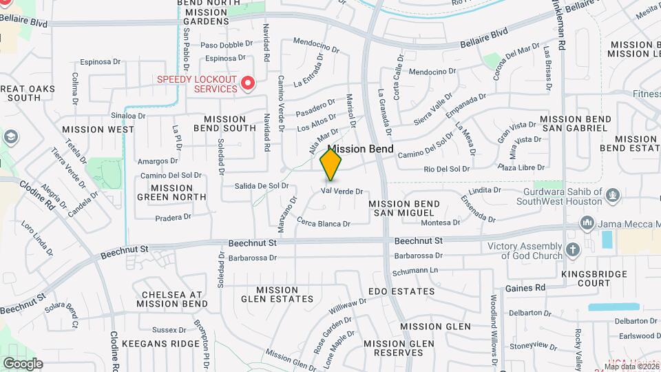 7815 Encinita Dr Map and Location Details