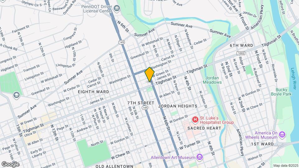 706 N 6th St, Unit 1 Map and Location Details