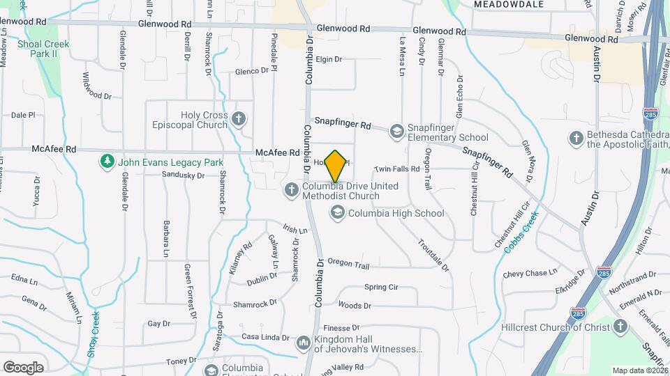 3409 Hyland Dr Map and Location Details