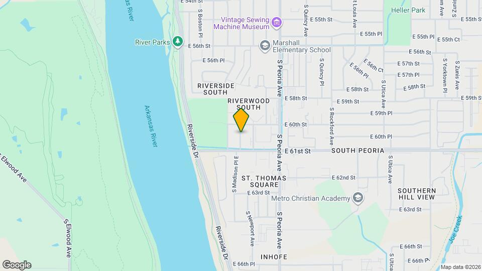 6025 S Madison Pl Map and Location Details