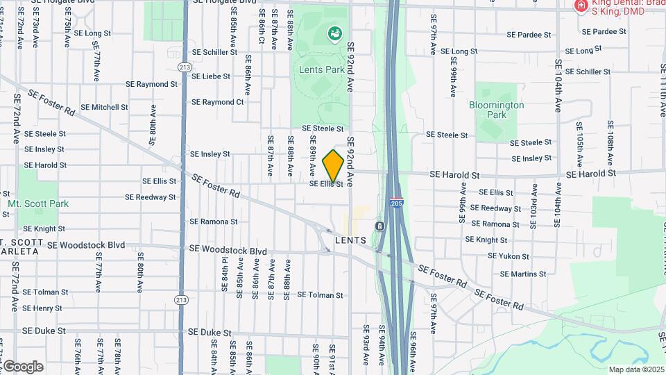 9020 SE Ellis St Map and Location Details