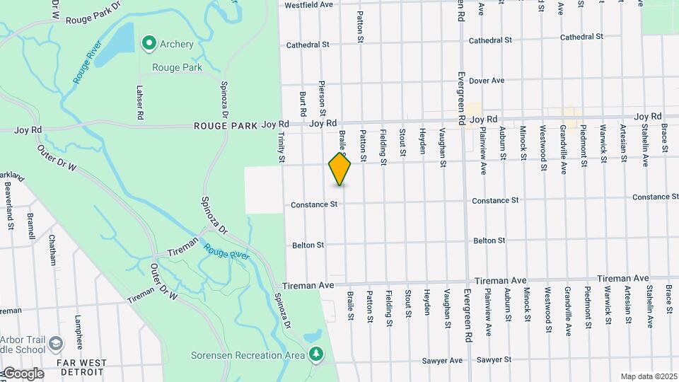 8435 Braile St Map and Location Details