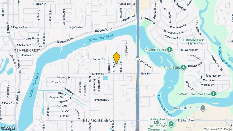 7815 N 53rd St Map and Location Details