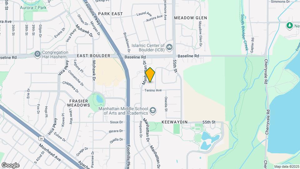 500 Manhattan Dr Map and Location Details