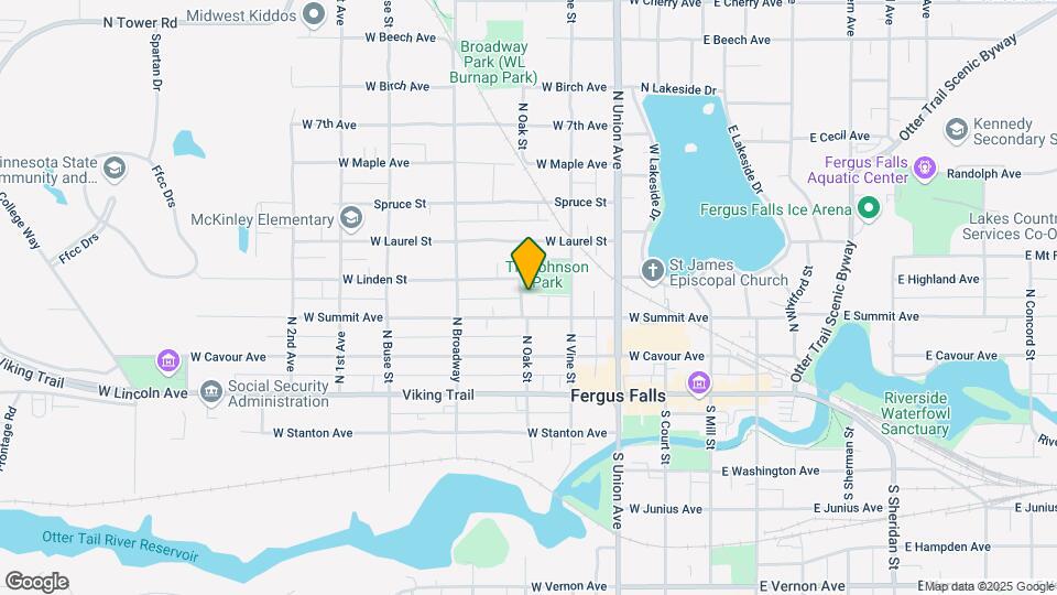 316 N Oak St Map and Location Details