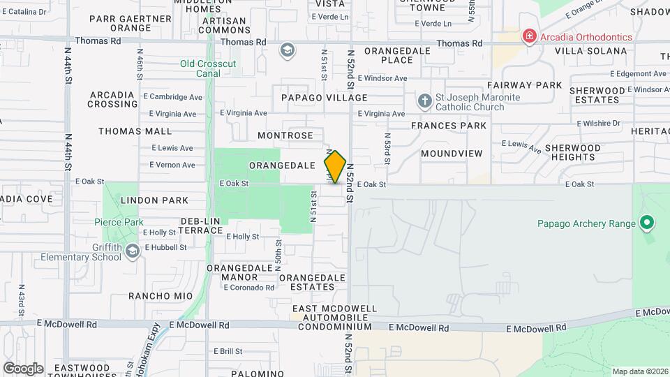 5115 E Oak St Map and Location Details