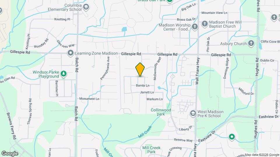 109 Clover Ridge Dr Map and Location Details