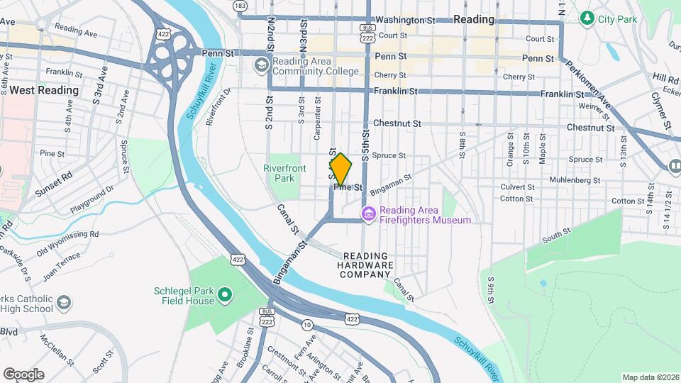 414 Pine St, Unit 3 Mapa y Detalles de la Ubicación