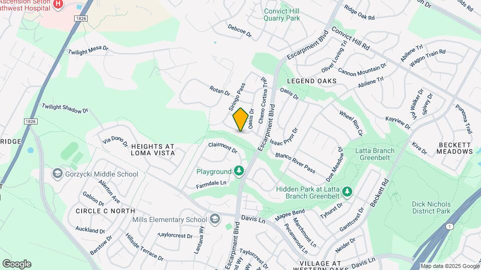 6421 Clay Allison Pass Map and Location Details