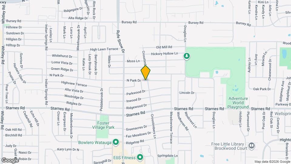7517 Crosstimbers Ln Map and Location Details
