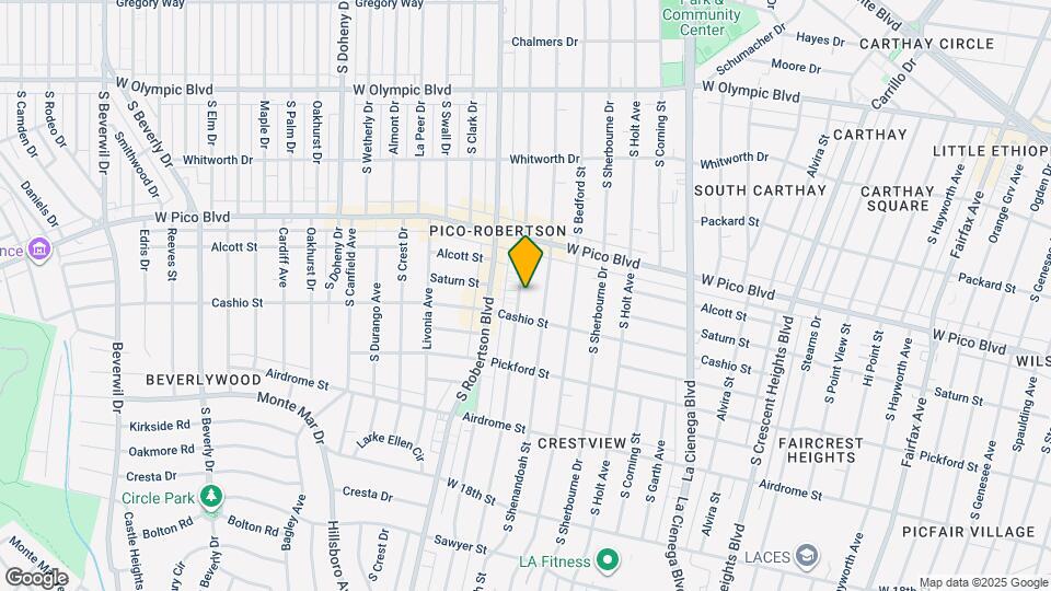 1462 S Wooster St Map and Location Details