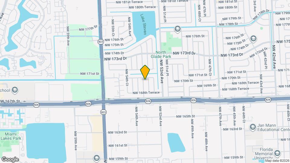 17001 NW 53rd Ct Mapa y Detalles de la Ubicación