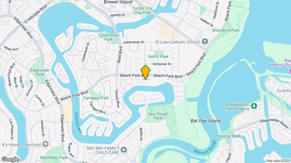 902 Beach Park Blvd Map and Location Details