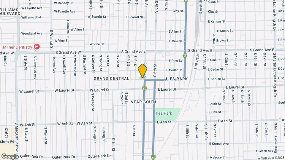 1601 S 5th St Map and Location Details