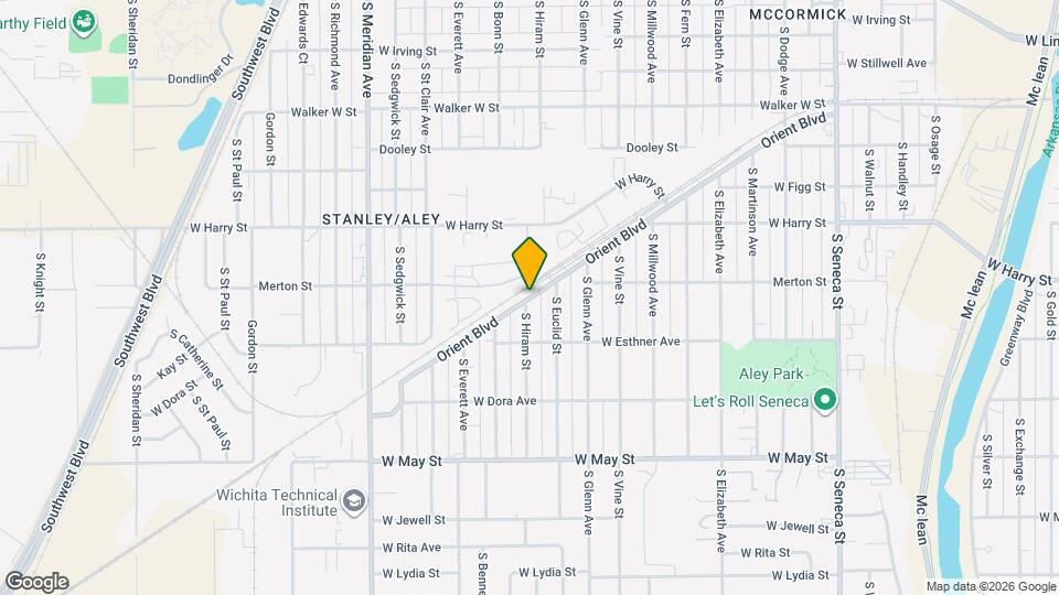 1704 S Hiram St Map and Location Details