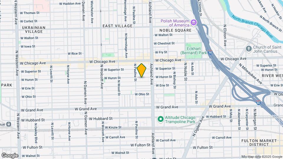 1639 W Huron St Map and Location Details