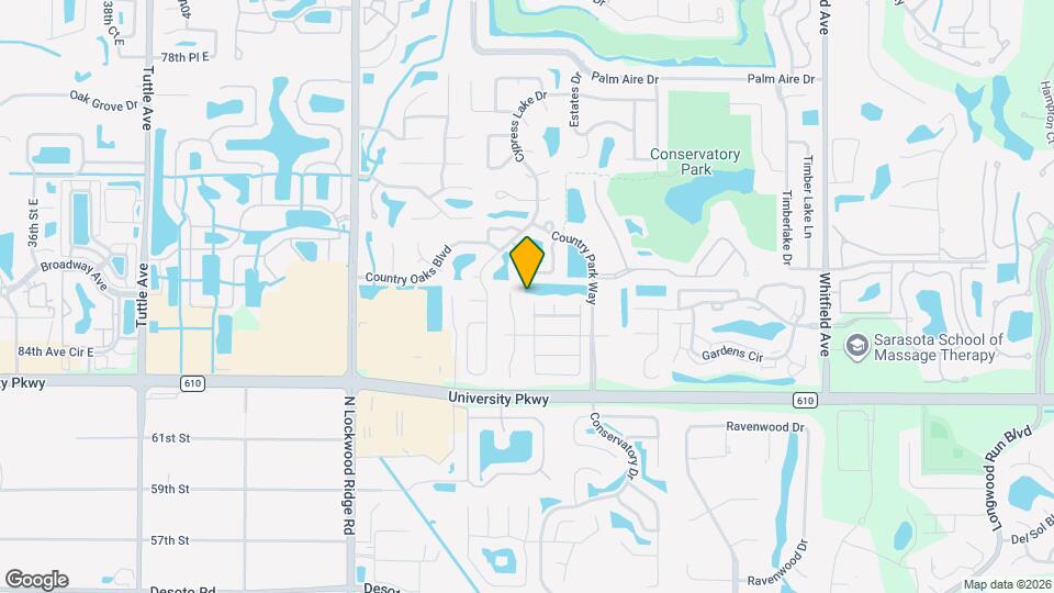 8316 Brandeis Cir W Map and Location Details