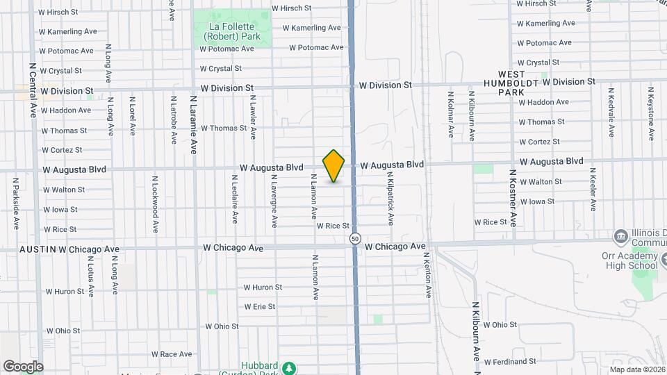 4833 W Walton St, Unit 4833 W Walton 1st floor Map and Location Details