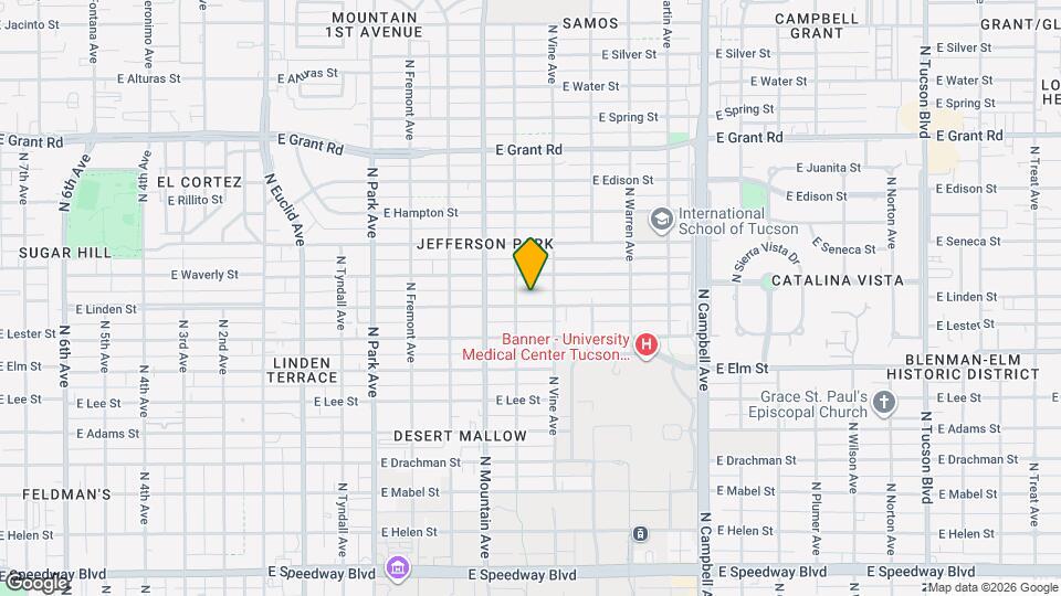 1419 E Linden St Map and Location Details