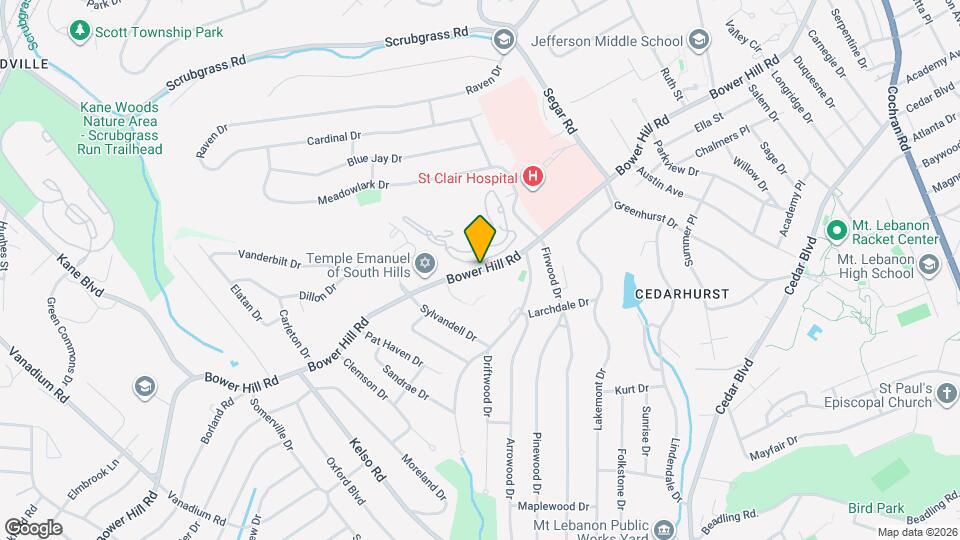 Bower Hill III Apartments Mapa y Detalles de la Ubicación