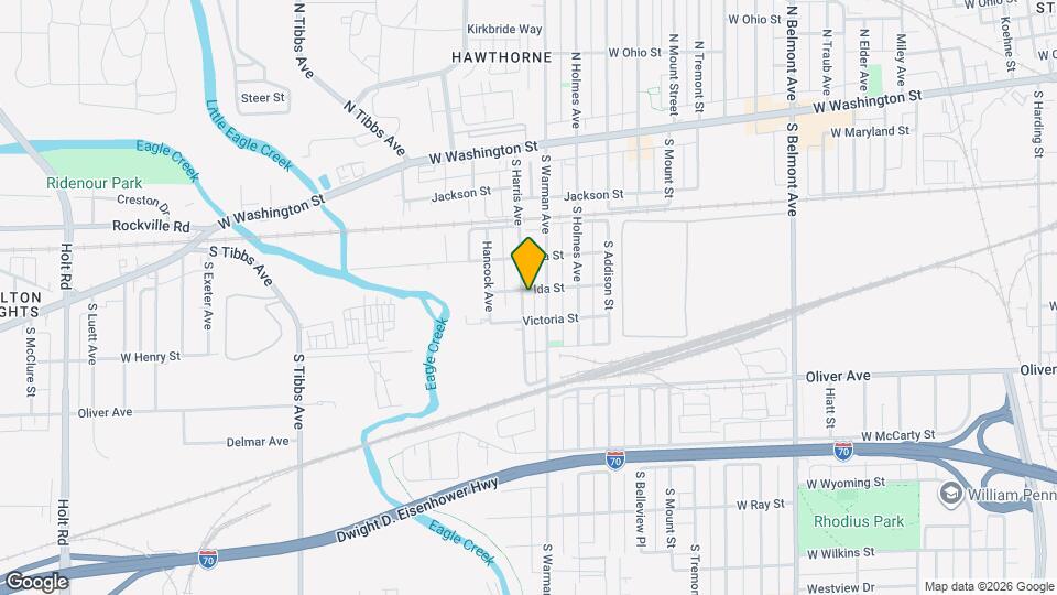 405 S Harris Ave Map and Location Details