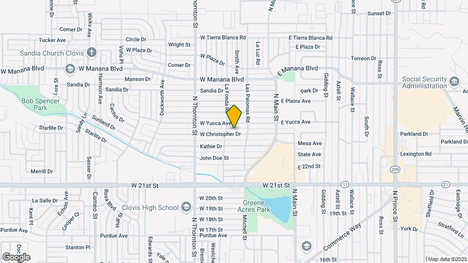 316 W Christopher Dr Map and Location Details