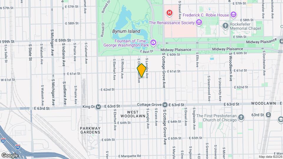 6125 S Champlain Ave, Unit G Map and Location Details