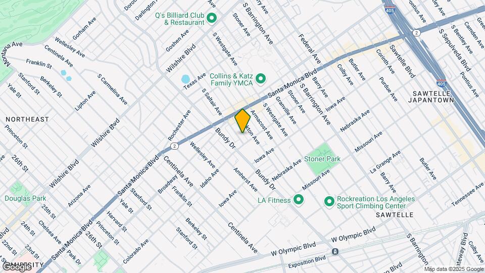 1550 Saltair Ave, prime West LA location! Map and Location Details