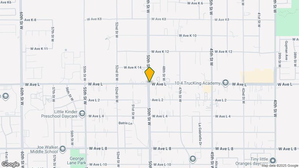 5028 W Avenue M Map and Location Details