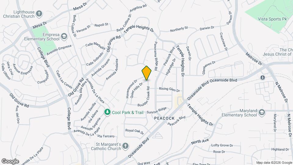 1583 Boulder Creek Rd Map and Location Details