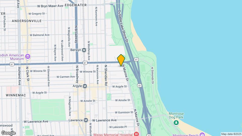 5100 N Marine Dr Mapa y Detalles de la Ubicación