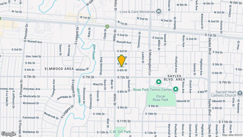 3158 S 6th St Map and Location Details
