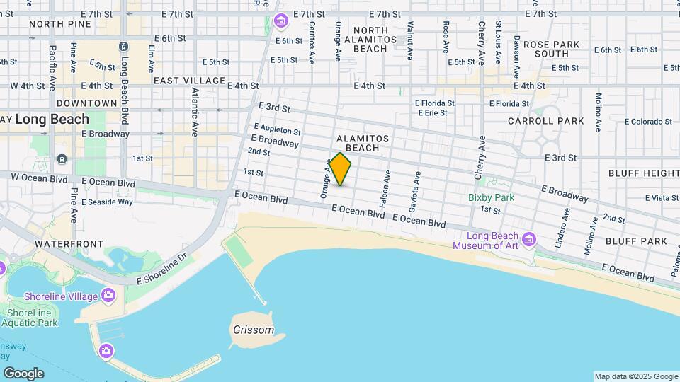 1236 E 1st St Map and Location Details