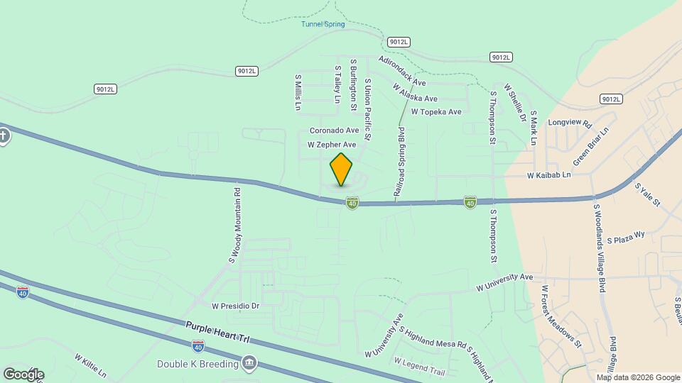 2522 W Cripple Creek Dr Map and Location Details