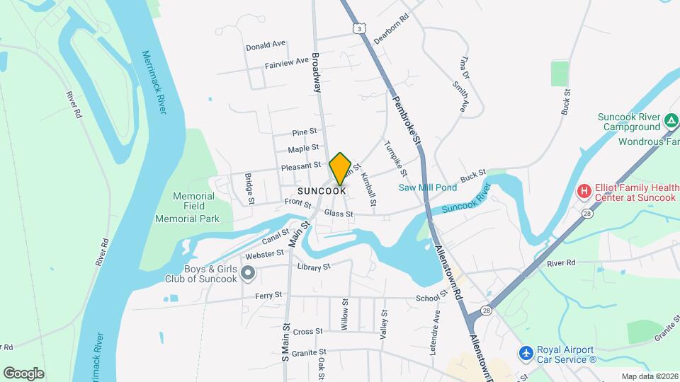 16 Central St, Unit #4 Map and Location Details