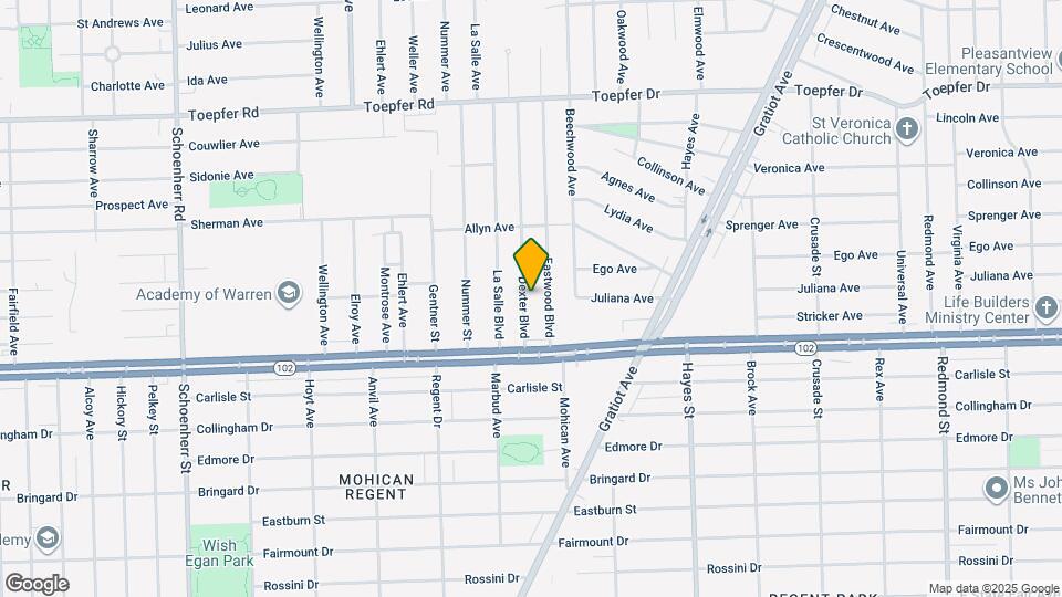 20854 Dexter Blvd Map and Location Details
