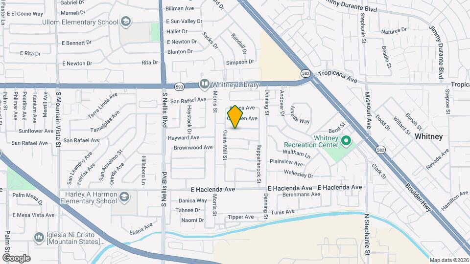 5279 Vicksburg Ave Map and Location Details