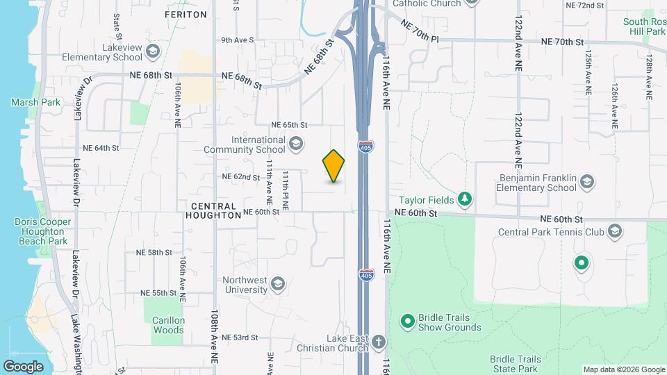 11304 NE 61st Pl Map and Location Details
