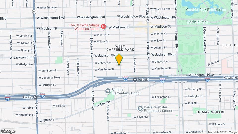4206 W Van Buren St Map and Location Details