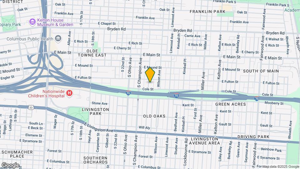 536 Oakwood Ave Mapa y Detalles de la Ubicación