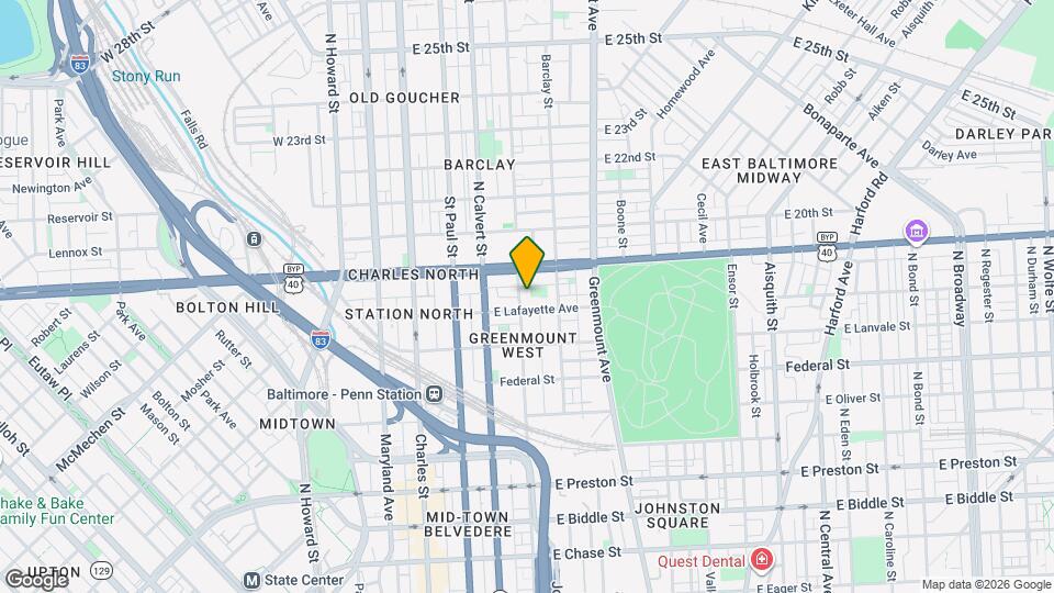 1817 Guilford Ave Map and Location Details