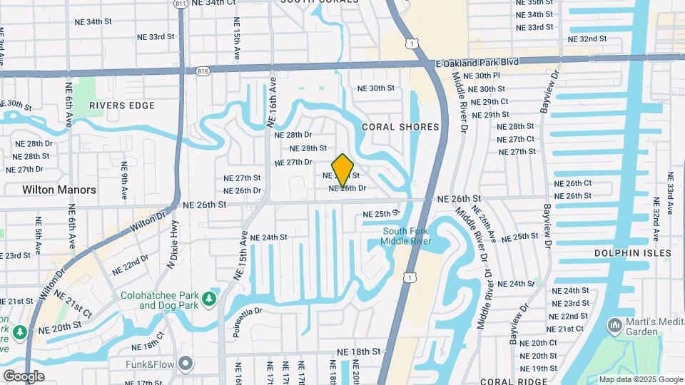 1904 NE 26th Dr, Unit 2 Mapa y Detalles de la Ubicación