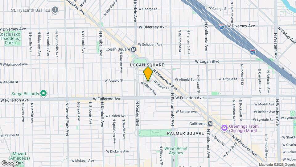 2459 N Albany Ave, Unit 2 Map and Location Details