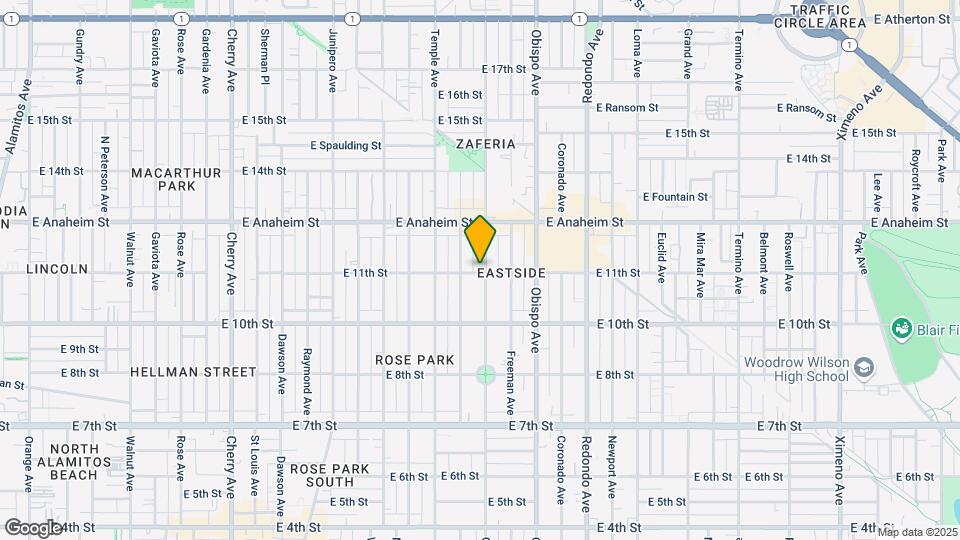1101 Orizaba Ave Mapa y Detalles de la Ubicación