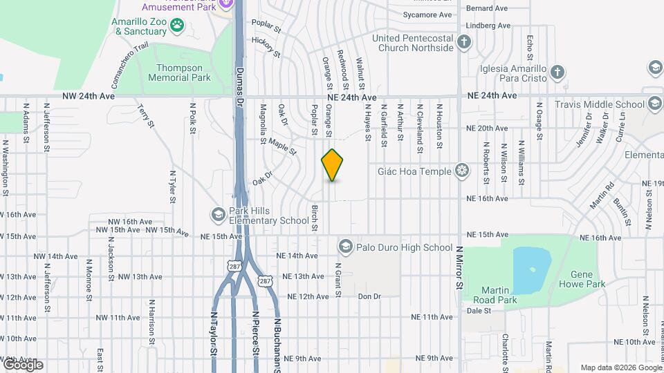 1806 Orange St Map and Location Details