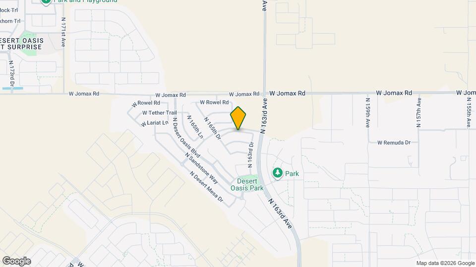 16451 W Paso Trail Mapa y Detalles de la Ubicación