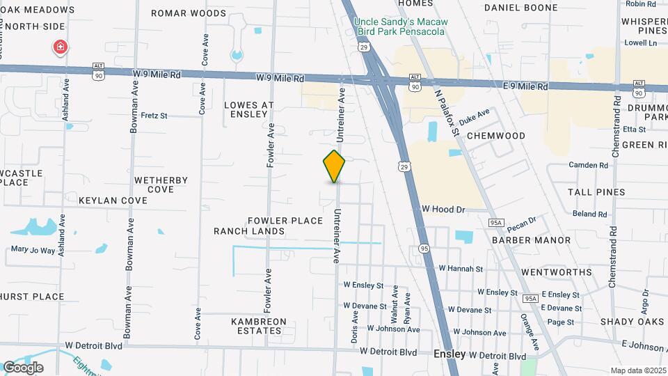 8927 Untreiner Ave Map and Location Details