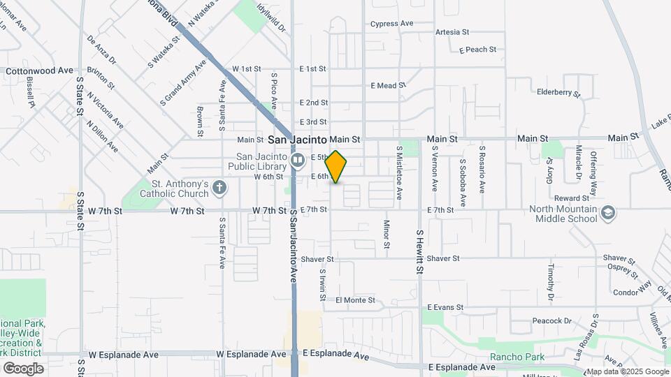 637 S Jordan Ave Map and Location Details